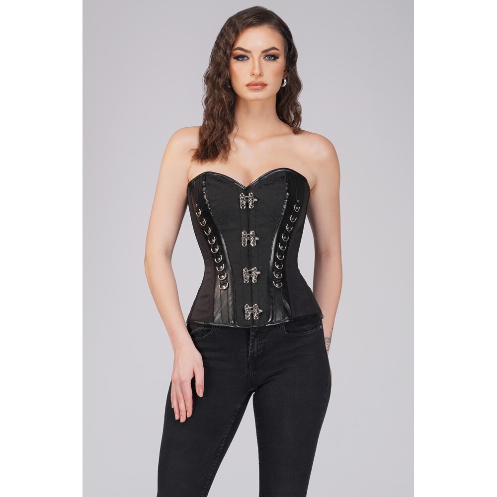 Attitude Corsets - Johnte Vollbrust Korsett - Schwarz